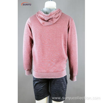 Men's simple cardigan sweatjacke with hood